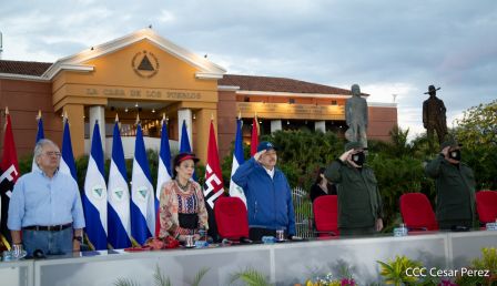 Acto de conmemoración del 87 aniversario del paso a la inmortalidad del General Augusto C. Sandino