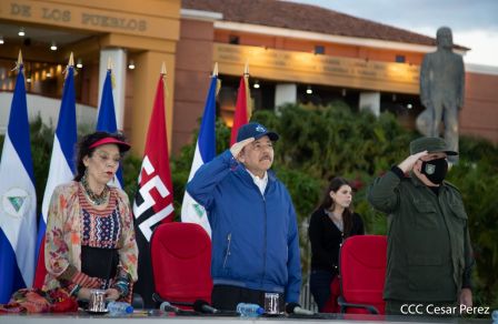 Acto de conmemoración del 87 aniversario del paso a la inmortalidad del General Augusto C. Sandino