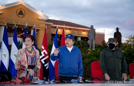 Acto de conmemoración del 87 aniversario del paso a la inmortalidad del General Augusto C. Sandino