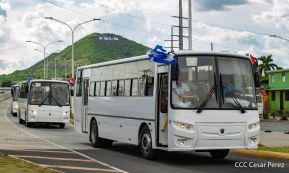 Llegan a Nicaragua 150 nuevos buses para el pueblo