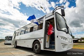 Llegan a Nicaragua 150 nuevos buses para el pueblo