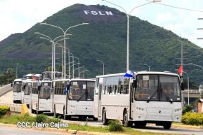 Llegan a Nicaragua 150 nuevos buses para el pueblo