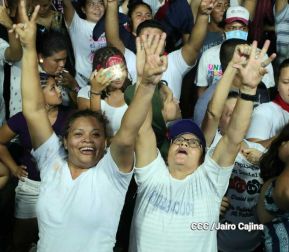 Pueblo celebra victoria del FSLN en las Elecciones Soberanas 2021