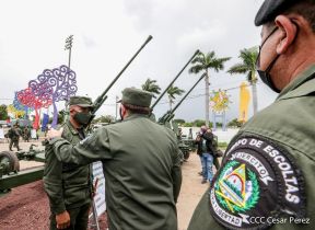 Inauguración de la Exposición Estática del Ejército de Nicaragua