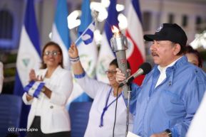 Acto de Recibimiento de la Antorcha de la Libertad y la Hermandad Centroamericana
