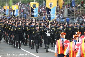 Desfile Policial En Fuerzas de Victorias desde la Avenida de Bolívar a Chávez