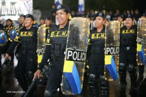 Desfile Policial En Fuerzas de Victorias desde la Avenida de Bolívar a Chávez