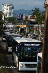 Nicaragua recibe nueva flota de 250 buses procedentes de la República Popular China