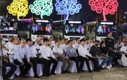 Acto en celebración acto de la entrega de buses de China a transportistas de Managua