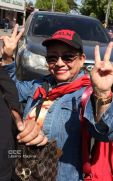 Familias nicaragüenses caminan como Pueblo Victorioso, Pueblo que Vence