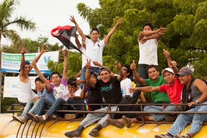 Caravanas de todo el país llegan a Managua para celebración del 35/19
