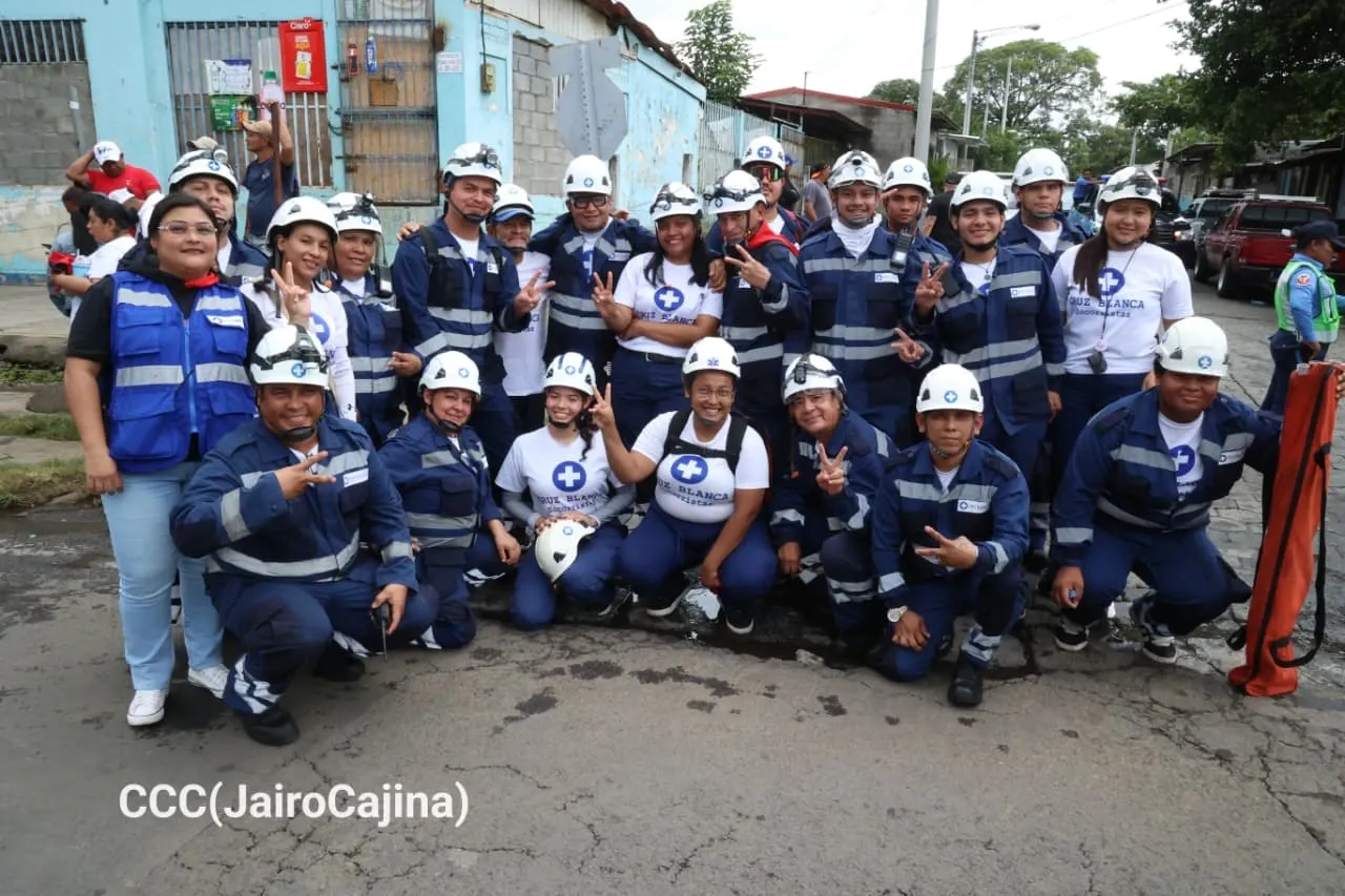 Militancia sandinista protagoniza caminata en homenaje al 47/19 en Managua