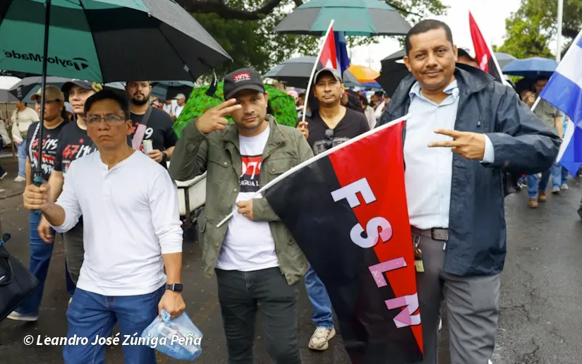 Militancia sandinista protagoniza caminata en homenaje al 47/19 en Managua