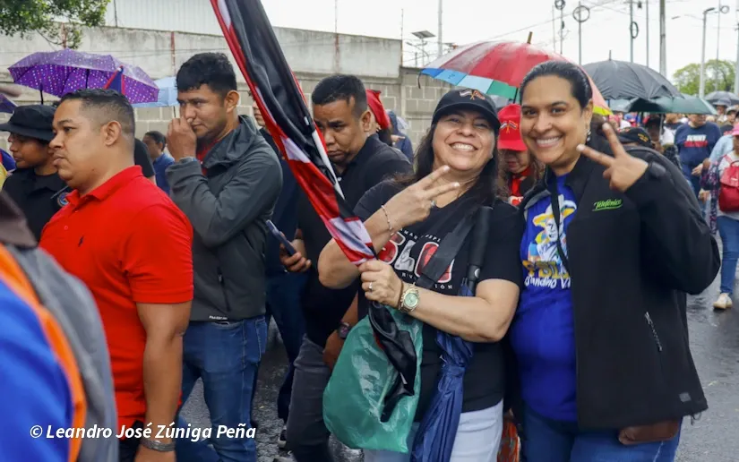 Militancia sandinista protagoniza caminata en homenaje al 47/19 en Managua