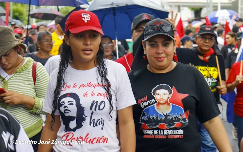 Militancia sandinista protagoniza caminata en homenaje al 47/19 en Managua