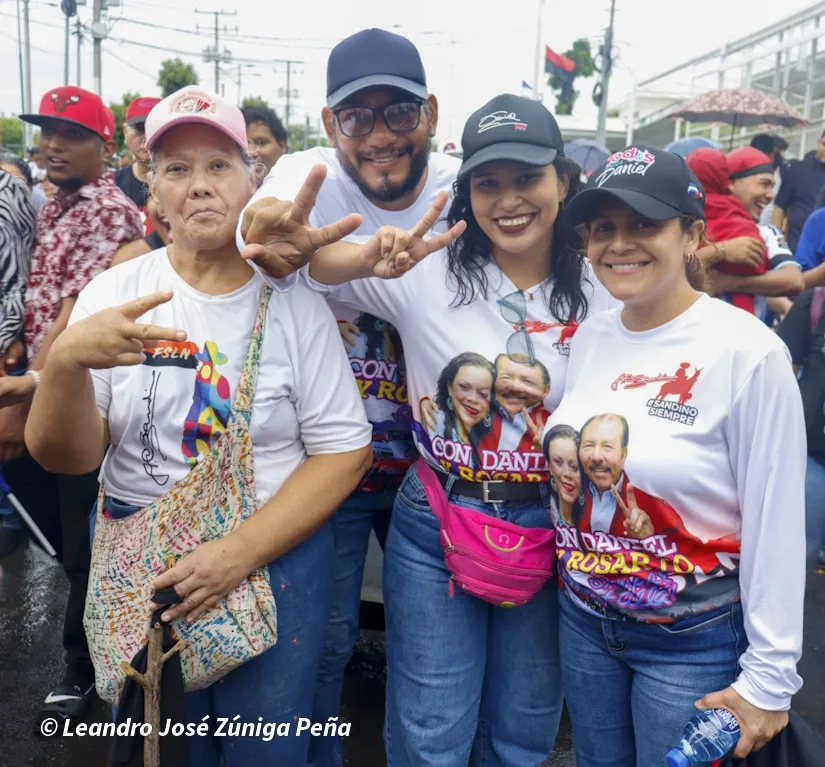 Militancia sandinista protagoniza caminata en homenaje al 47/19 en Managua