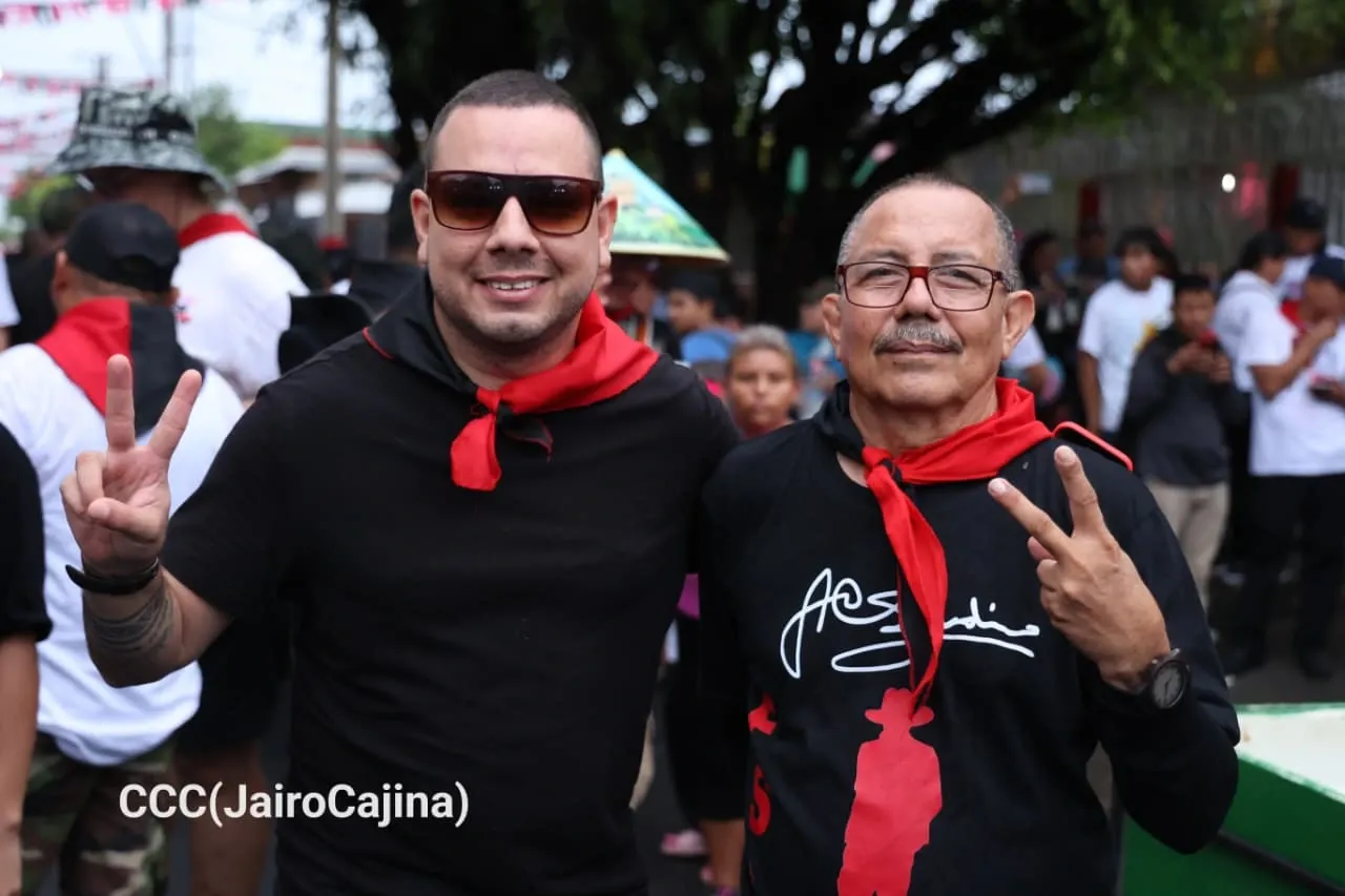 Militancia sandinista protagoniza caminata en homenaje al 47/19 en Managua