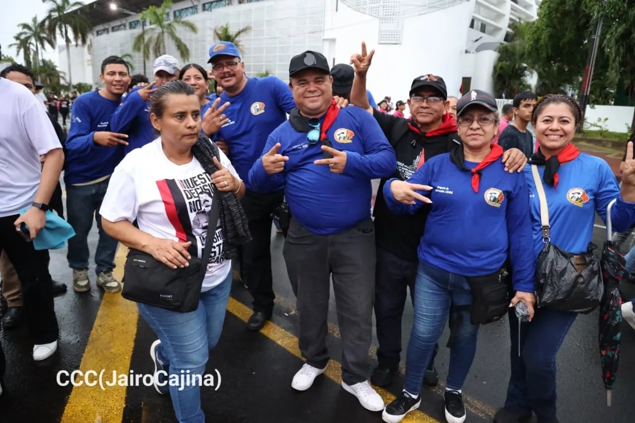Militancia sandinista protagoniza caminata en homenaje al 47/19 en Managua