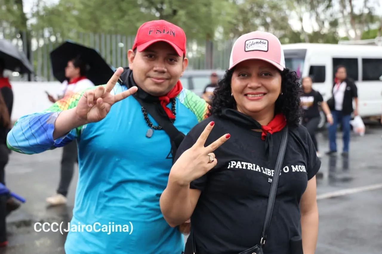 Militancia sandinista protagoniza caminata en homenaje al 47/19 en Managua