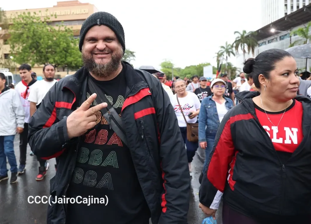 Militancia sandinista protagoniza caminata en homenaje al 47/19 en Managua