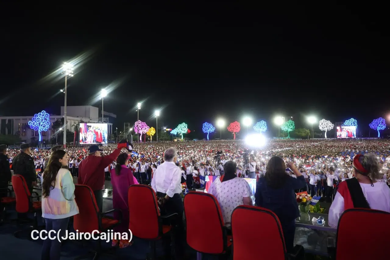 Acto central del 47.° aniversario del triunfo de la Revolución Popular Sandinista