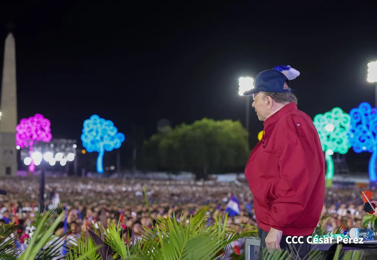 Acto central del 47.° aniversario del triunfo de la Revolución Popular Sandinista
