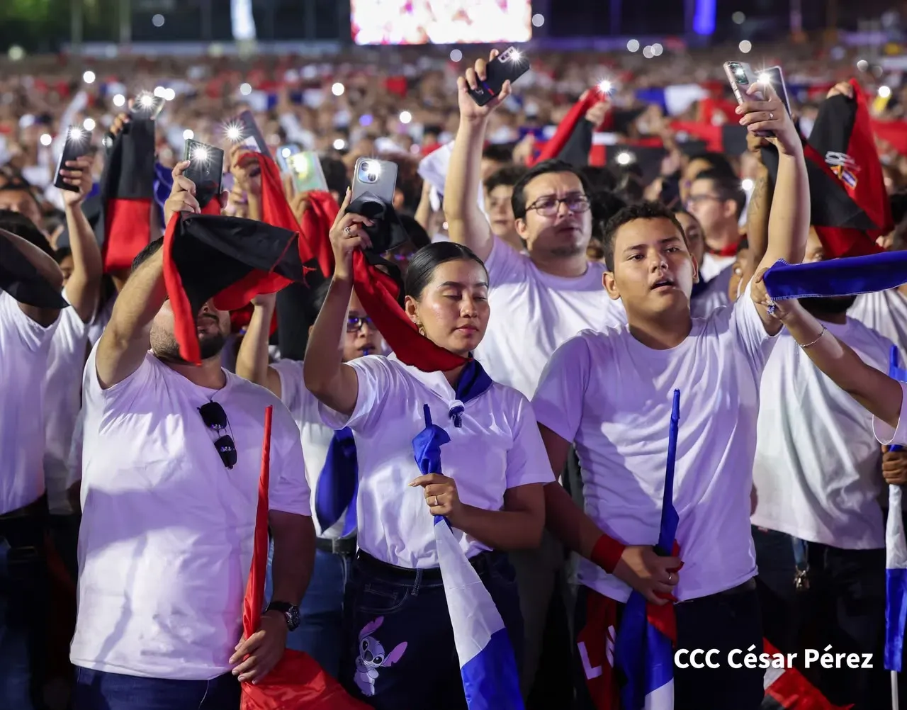 Acto central del 47.° aniversario del triunfo de la Revolución Popular Sandinista