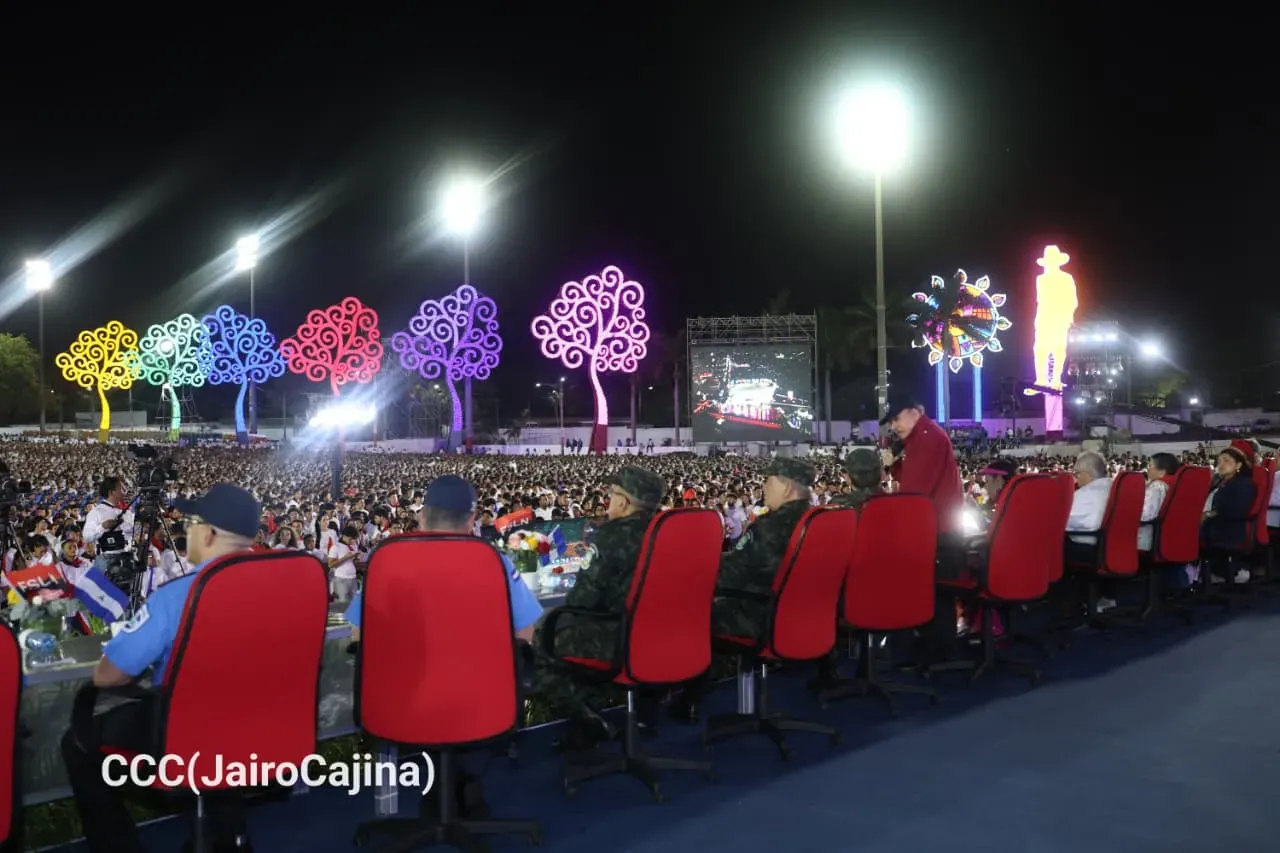Acto central del 47.° aniversario del triunfo de la Revolución Popular Sandinista