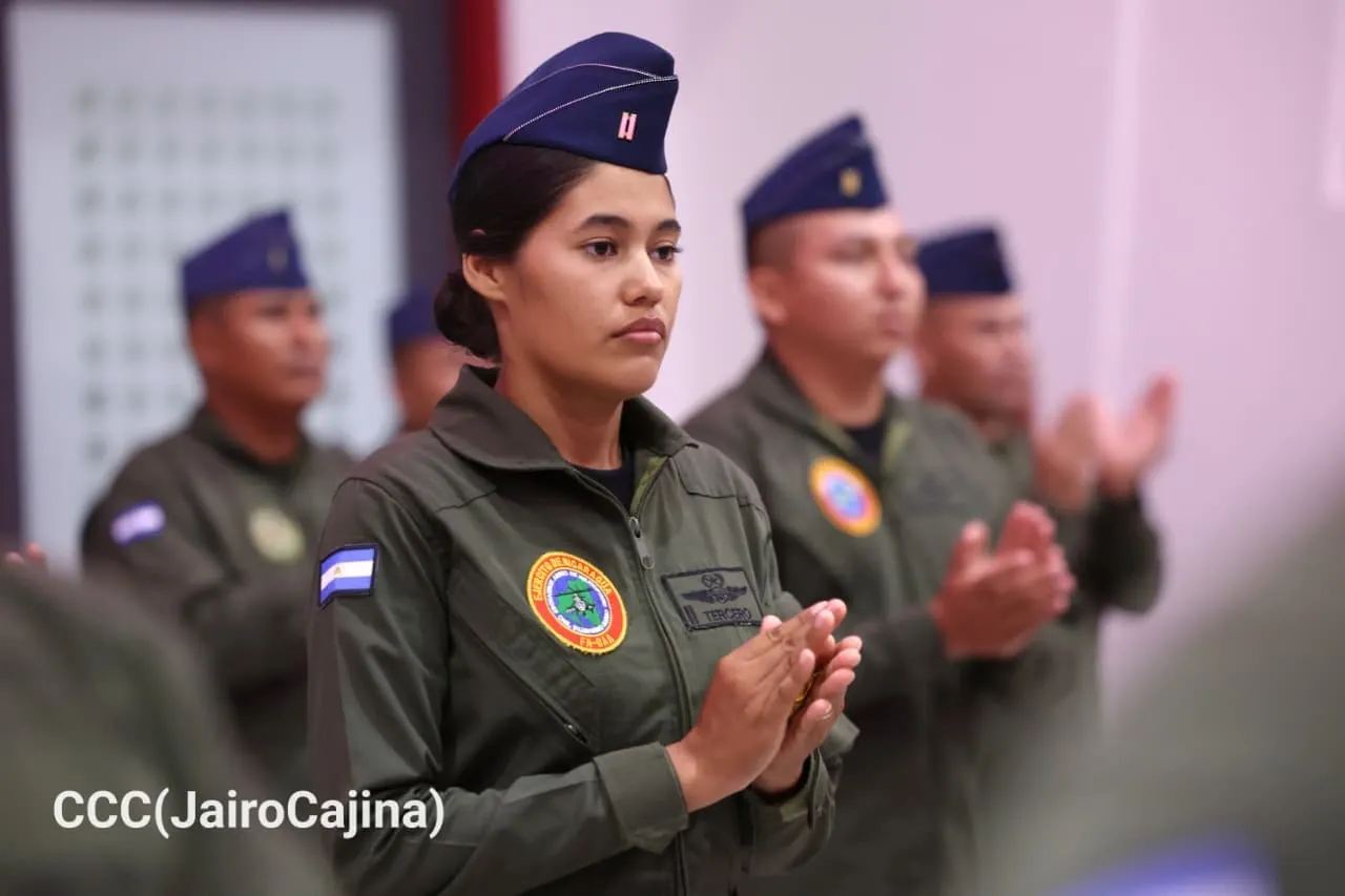 Acto del 47.º aniversario de fundación de la Fuerza Aérea y Defensa Antiaérea del Ejército de Nicaragua