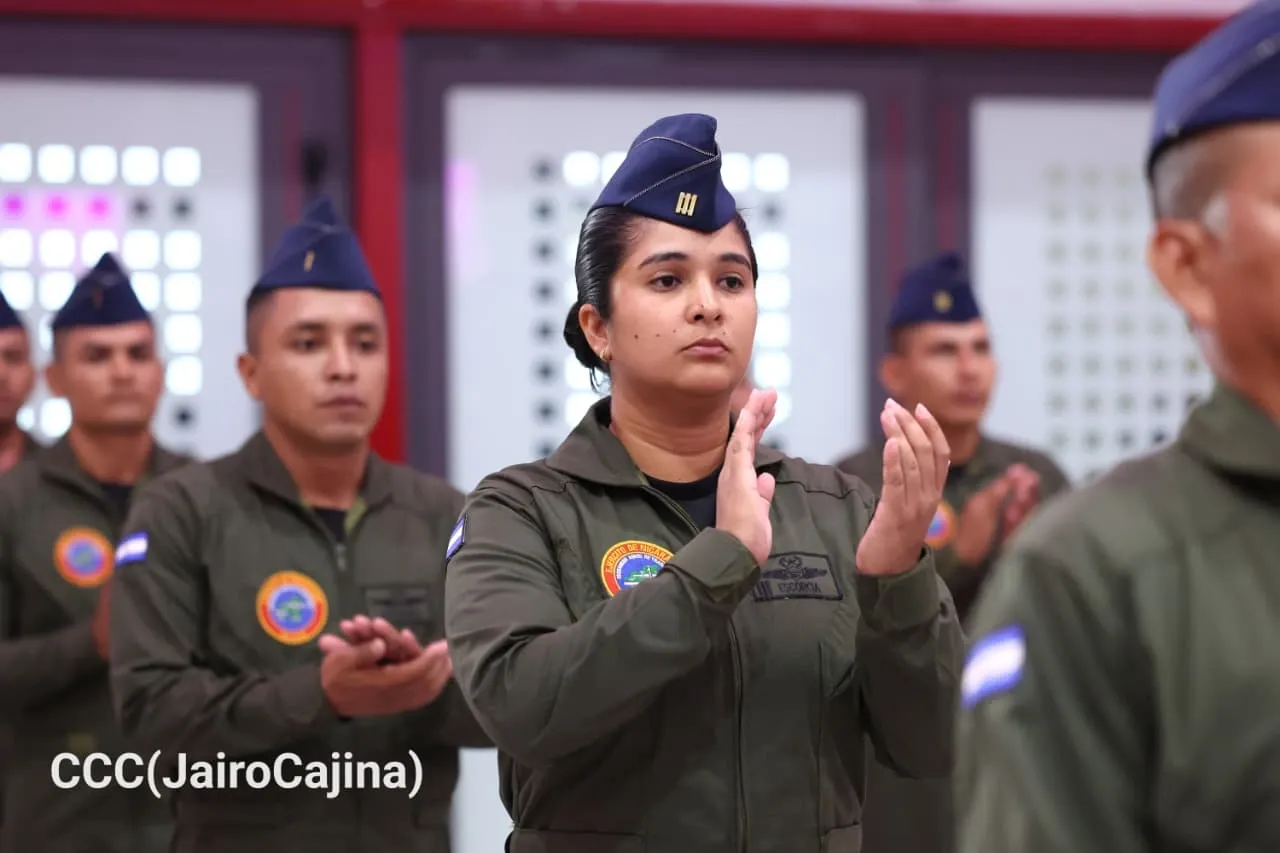 Acto del 47.º aniversario de fundación de la Fuerza Aérea y Defensa Antiaérea del Ejército de Nicaragua