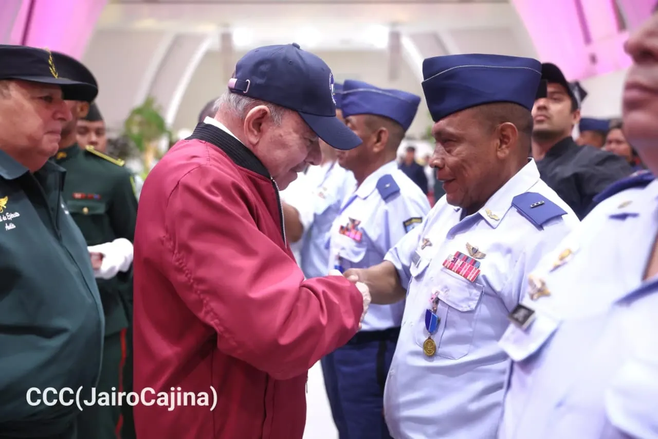 Acto del 47.º aniversario de fundación de la Fuerza Aérea y Defensa Antiaérea del Ejército de Nicaragua