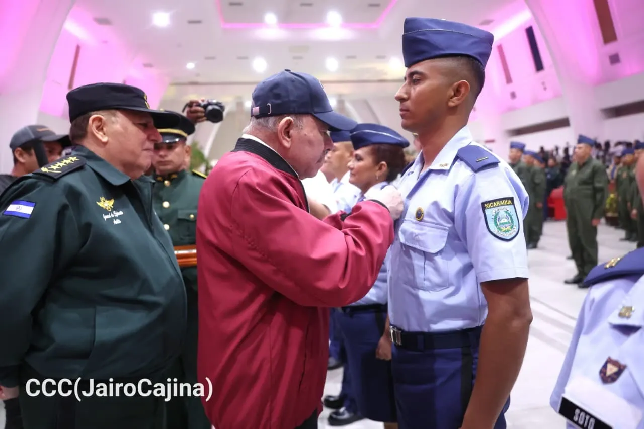 Acto del 47.º aniversario de fundación de la Fuerza Aérea y Defensa Antiaérea del Ejército de Nicaragua