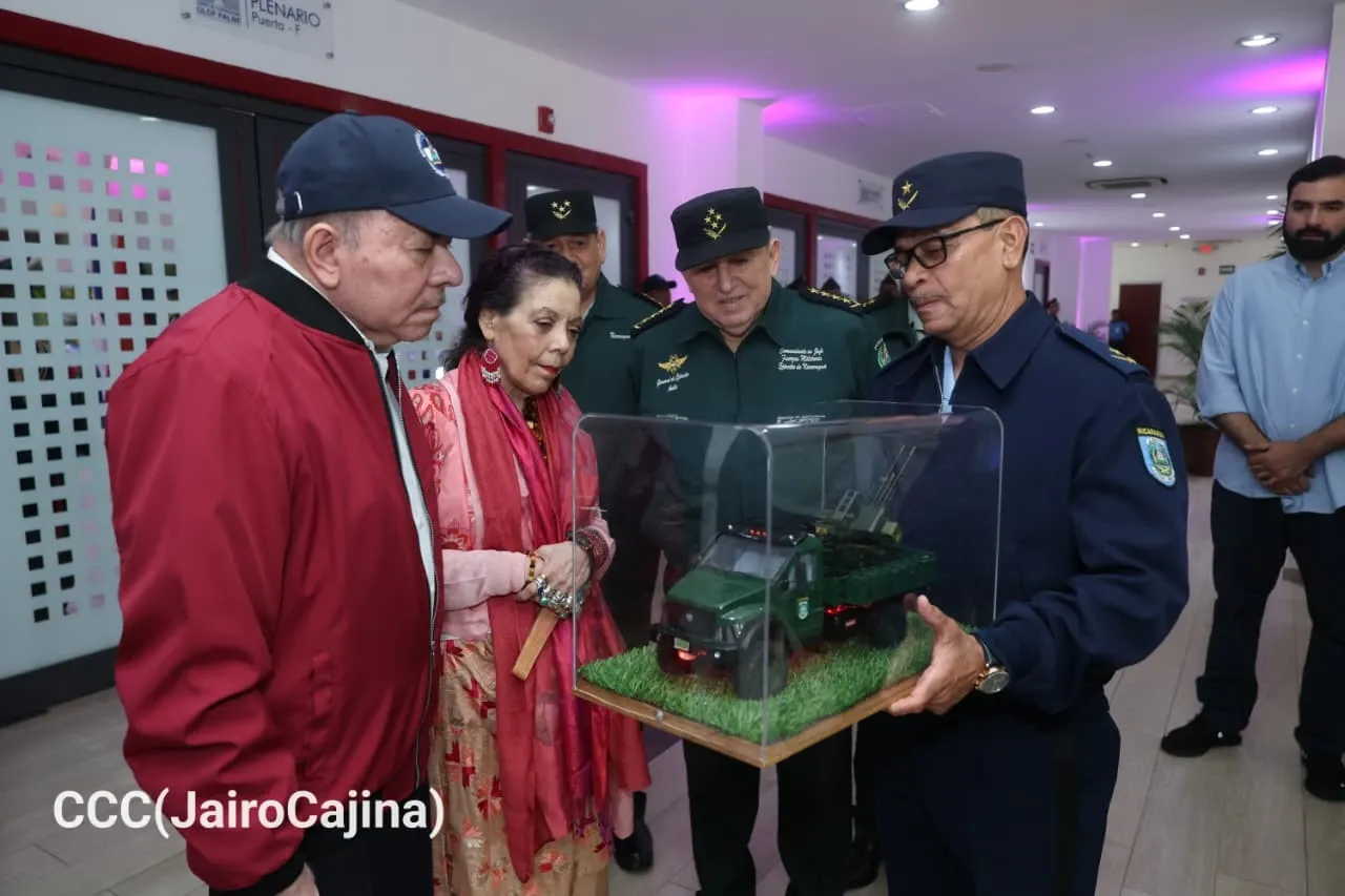 Acto del 47.º aniversario de fundación de la Fuerza Aérea y Defensa Antiaérea del Ejército de Nicaragua