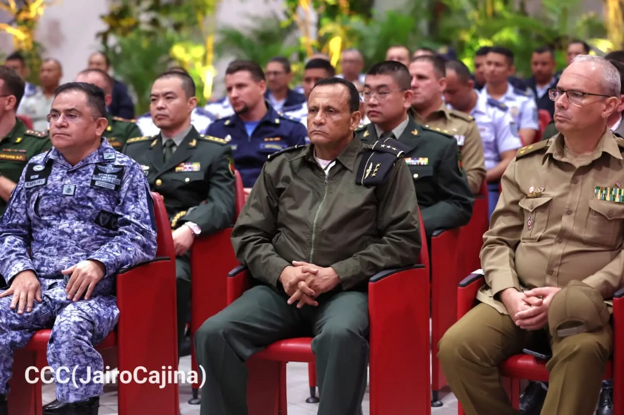 Acto del 47.º aniversario de fundación de la Fuerza Aérea y Defensa Antiaérea del Ejército de Nicaragua