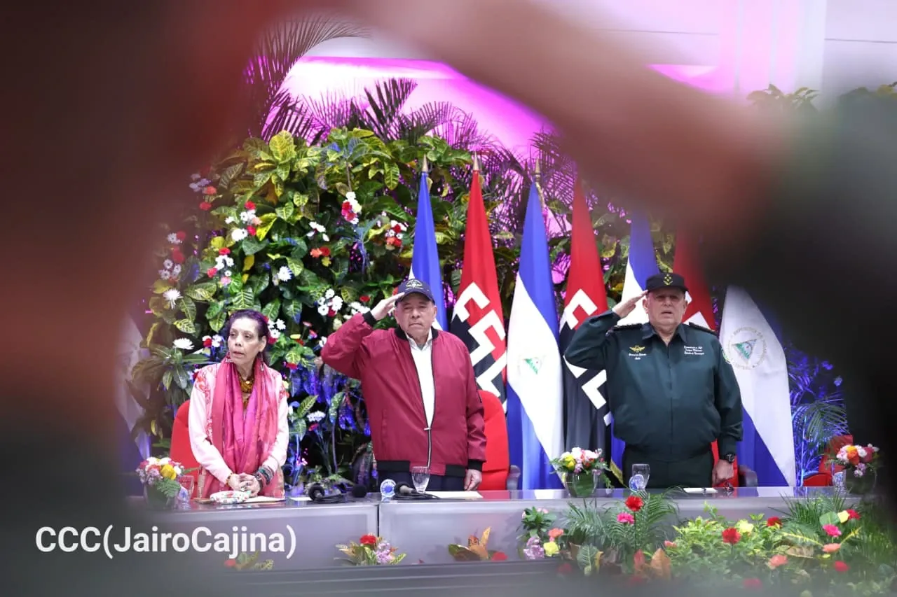 Acto del 47.º aniversario de fundación de la Fuerza Aérea y Defensa Antiaérea del Ejército de Nicaragua