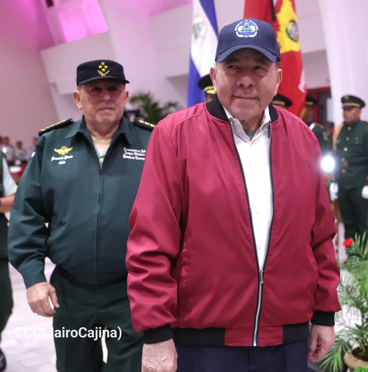 Acto del 47.º aniversario de fundación de la Fuerza Aérea y Defensa Antiaérea del Ejército de Nicaragua