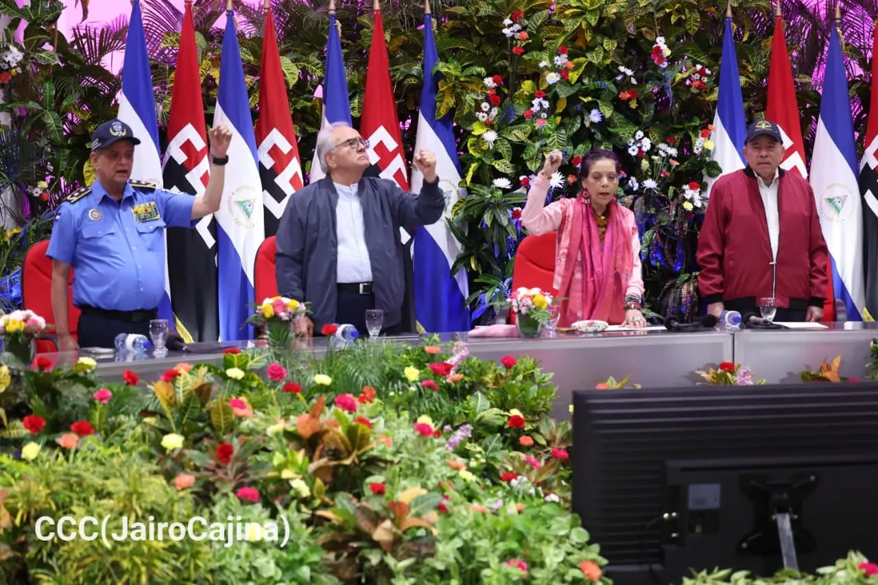 Acto del 47.º aniversario de fundación de la Fuerza Aérea y Defensa Antiaérea del Ejército de Nicaragua