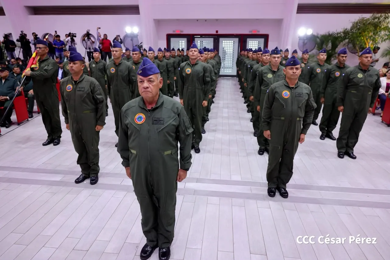 Acto del 47.º aniversario de fundación de la Fuerza Aérea y Defensa Antiaérea del Ejército de Nicaragua