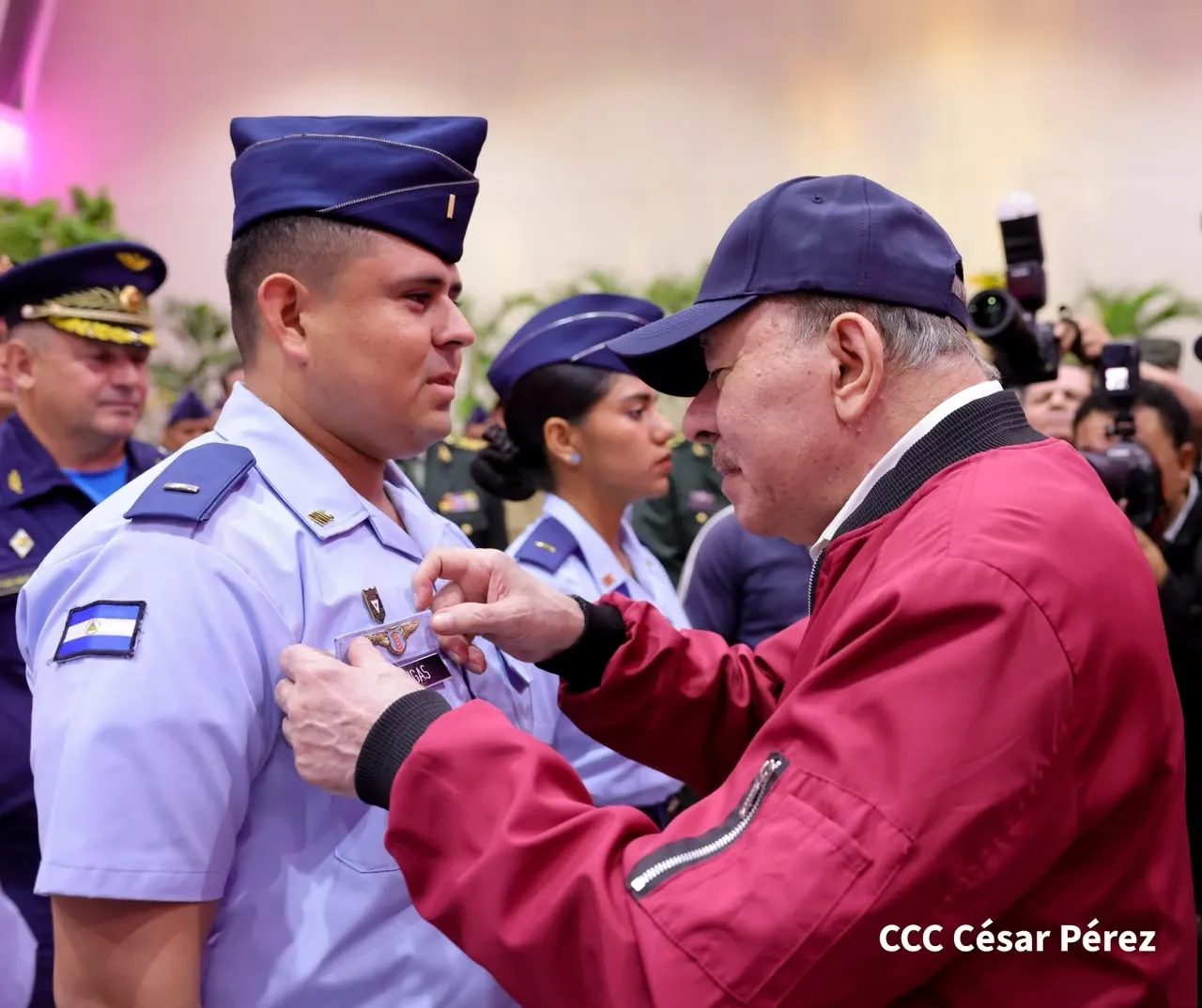Acto del 47.º aniversario de fundación de la Fuerza Aérea y Defensa Antiaérea del Ejército de Nicaragua