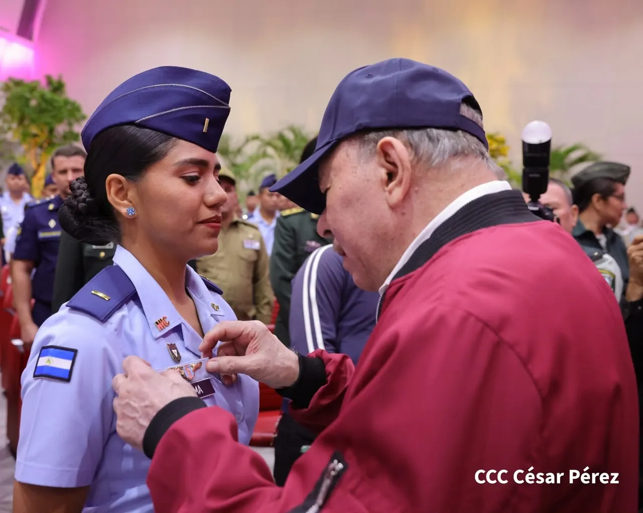 Acto del 47.º aniversario de fundación de la Fuerza Aérea y Defensa Antiaérea del Ejército de Nicaragua