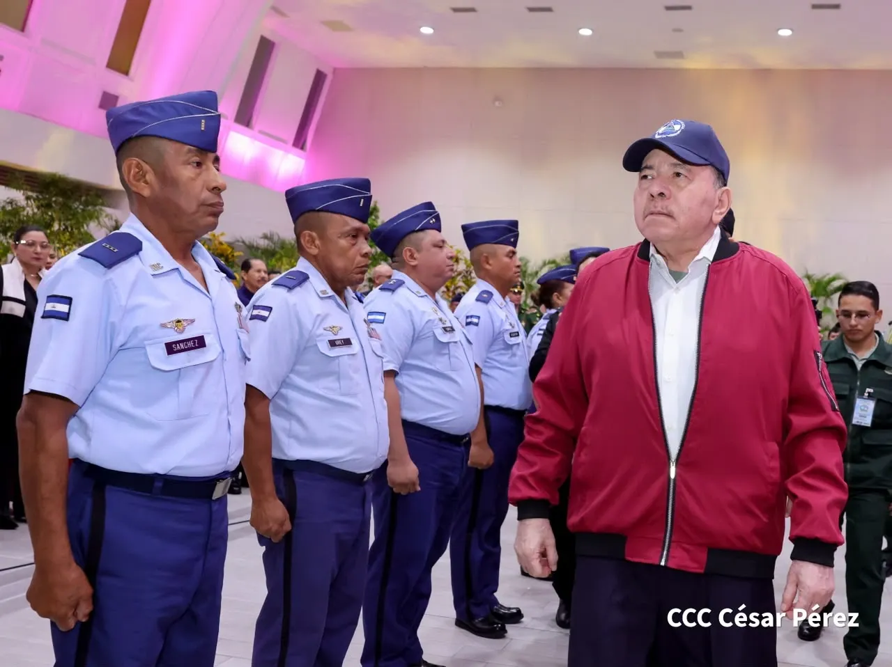 Acto del 47.º aniversario de fundación de la Fuerza Aérea y Defensa Antiaérea del Ejército de Nicaragua