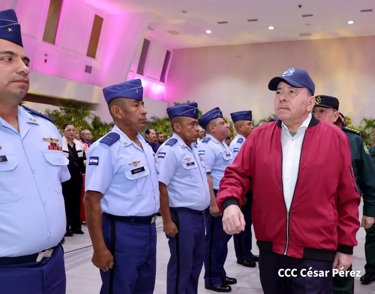 Acto del 47.º aniversario de fundación de la Fuerza Aérea y Defensa Antiaérea del Ejército de Nicaragua