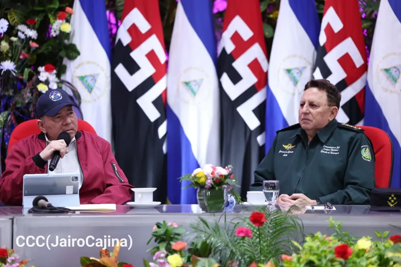 Acto del 47.º aniversario de fundación de la Fuerza Aérea y Defensa Antiaérea del Ejército de Nicaragua