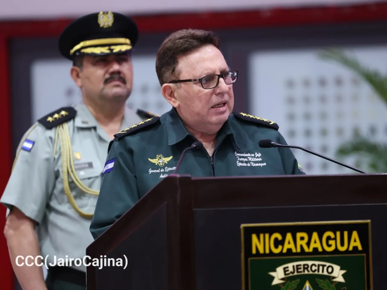 Acto del 47.º aniversario de fundación de la Fuerza Aérea y Defensa Antiaérea del Ejército de Nicaragua