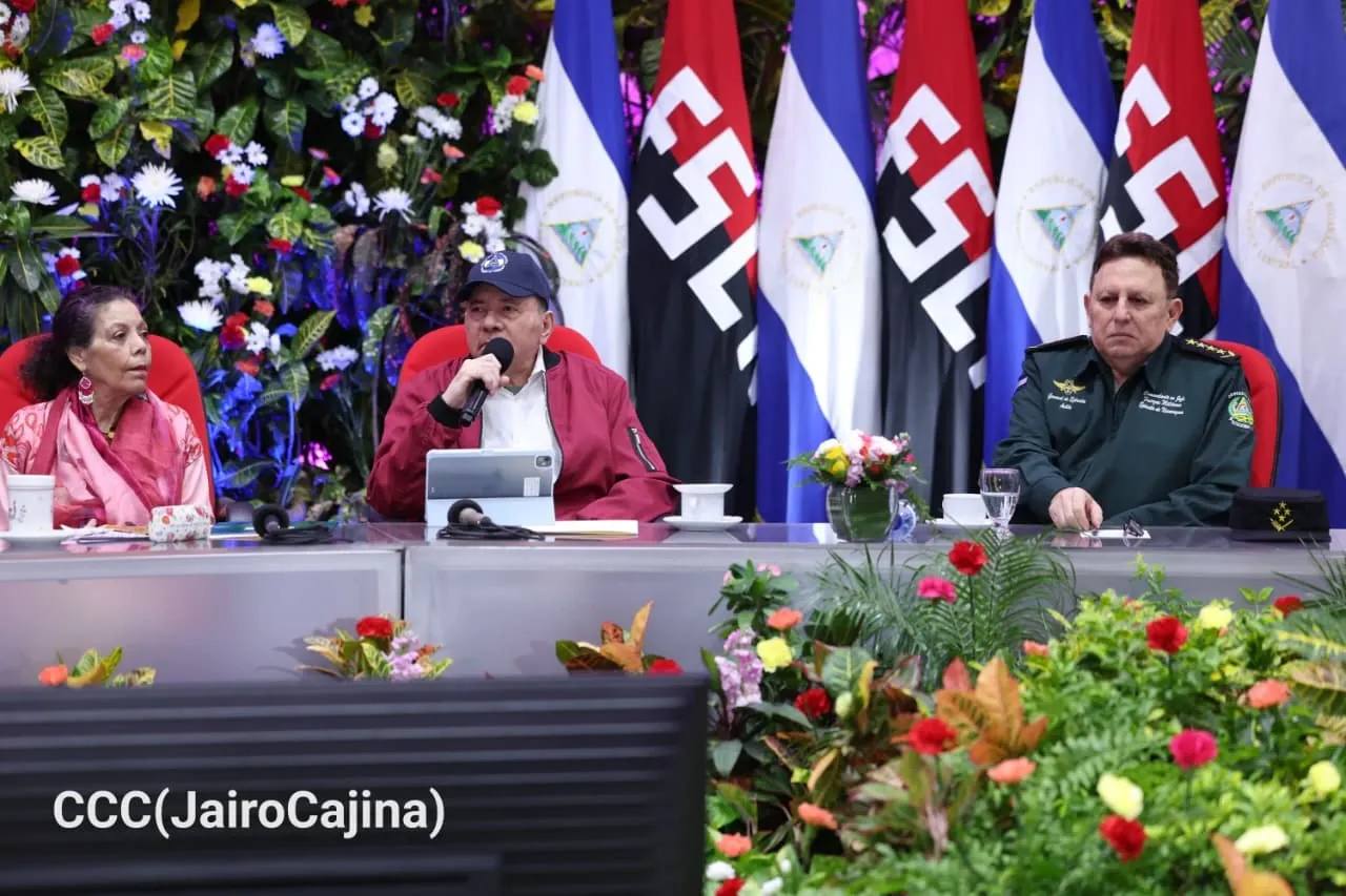 Acto del 47.º aniversario de fundación de la Fuerza Aérea y Defensa Antiaérea del Ejército de Nicaragua