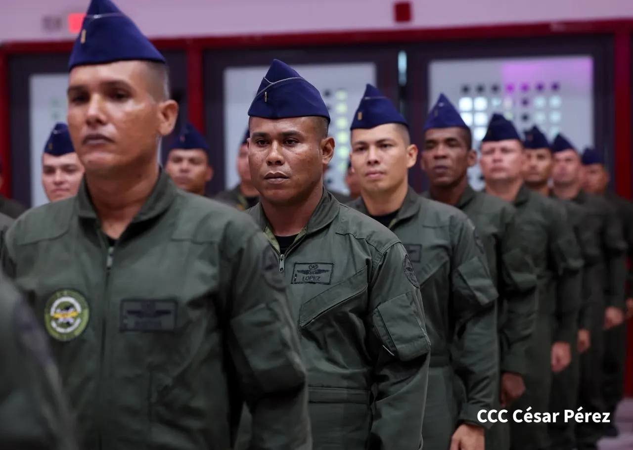 Acto del 47.º aniversario de fundación de la Fuerza Aérea y Defensa Antiaérea del Ejército de Nicaragua