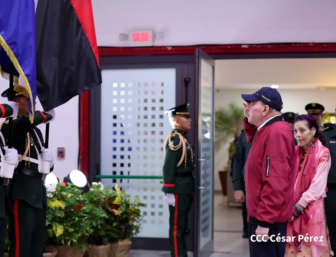 Acto del 47.º aniversario de fundación de la Fuerza Aérea y Defensa Antiaérea del Ejército de Nicaragua