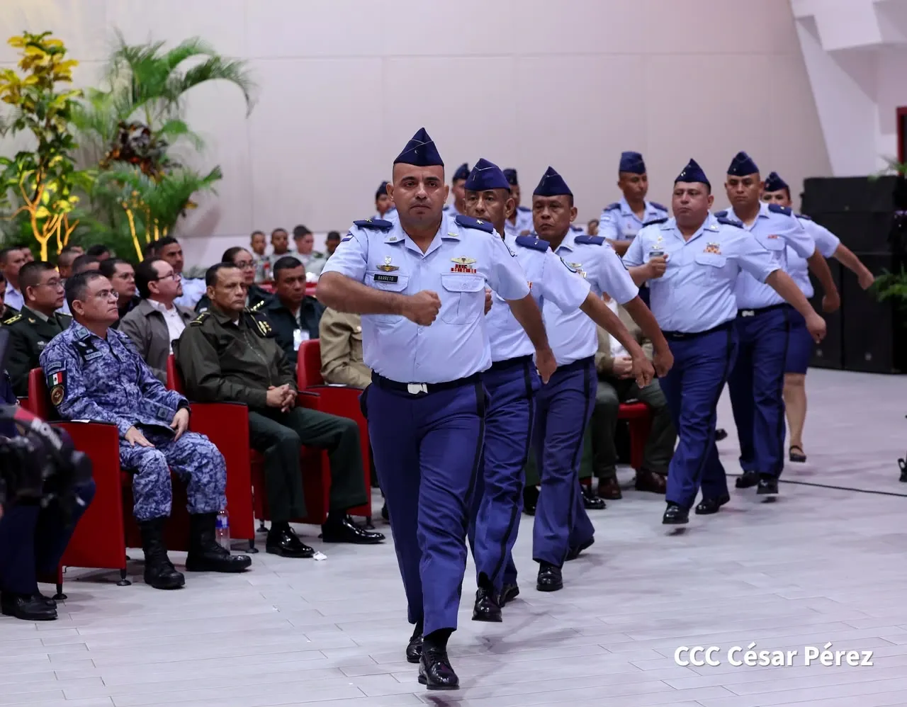 Acto del 47.º aniversario de fundación de la Fuerza Aérea y Defensa Antiaérea del Ejército de Nicaragua