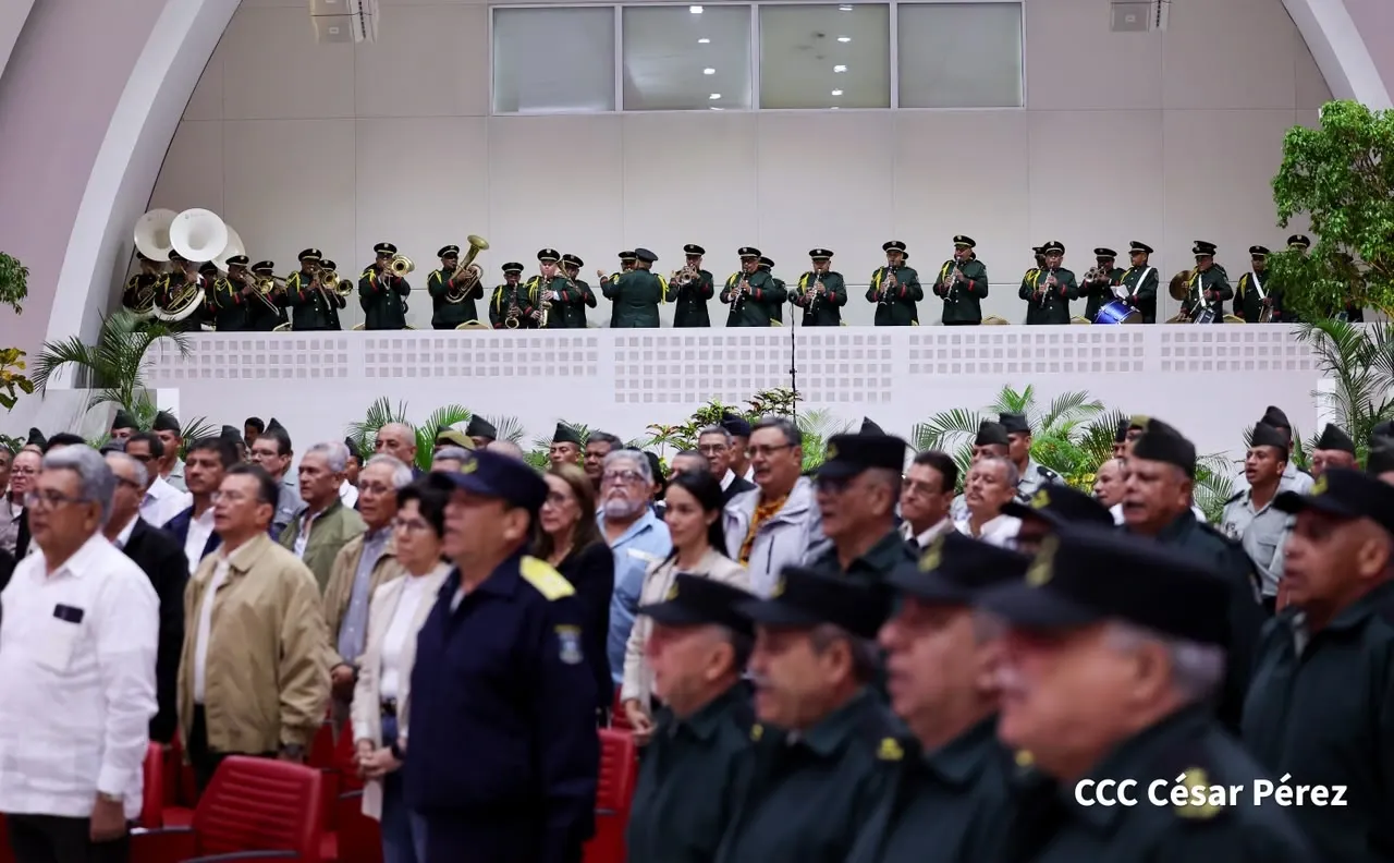 Acto del 47.º aniversario de fundación de la Fuerza Aérea y Defensa Antiaérea del Ejército de Nicaragua