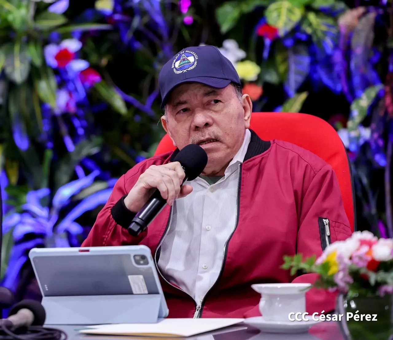 Acto del 47.º aniversario de fundación de la Fuerza Aérea y Defensa Antiaérea del Ejército de Nicaragua